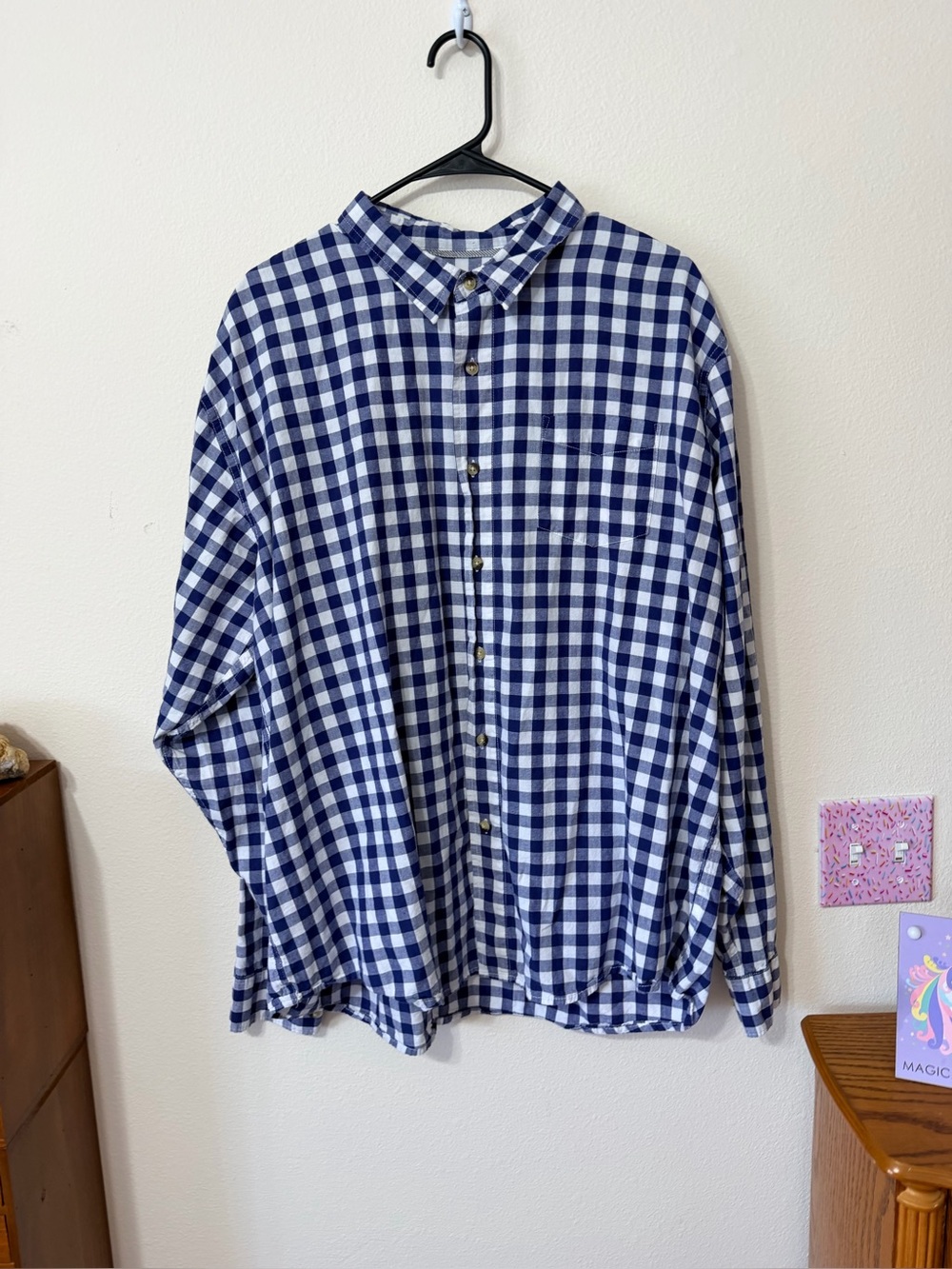 Wrangler 2XL plaid button shirt